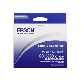Ribbon Epson S015508/S015016 Black Ribbon Cartridge