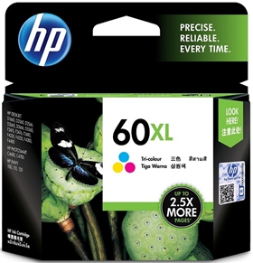 Mực in HP 60XL High Yield Tri-color Original Ink Cartridge (CC644WA)