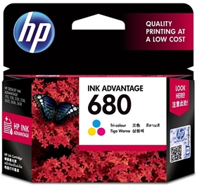 Mực in HP 680 Tri-color Original Ink Advantage Cartridge (F6V26AA)