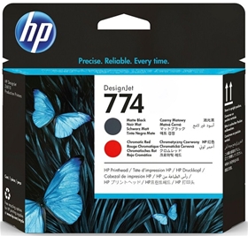 Đầu in HP 774 Matte Black/Chromatic Red DesignJet Printhead (P2V97A)