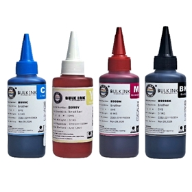 Mực in phun Brother bộ 4 màu – 100ml