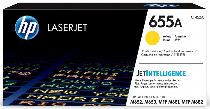 Mực in HP 655A Yellow Original LaserJet Toner Cartridge (CF452A)