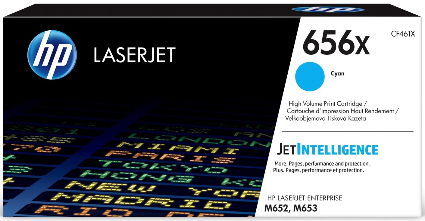 Mực in HP 656X High Yield Cyan Original LaserJet Toner Cartridge (CF461X)