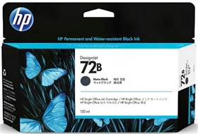 HP 72B 130-ml Matte Black DesignJet Ink Cartridge (3WX06A)