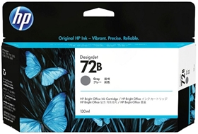 HP 72B 130-ml Gray DesignJet Ink Cartridge (3WX08A)