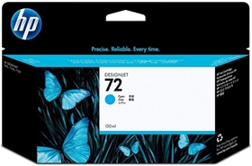 HP 72 130-ml Cyan DesignJet Ink Cartridge (C9371A)