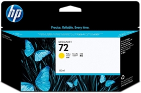 HP 72 130-ml Yellow DesignJet Ink Cartridge (C9373A)
