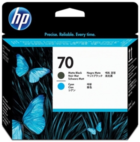 Đầu in HP 70 Matte Black and Cyan DesignJet Printhead (C9404A)