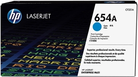 Mực in HP 654A Cyan Original LaserJet Toner Cartridge (CF331A)