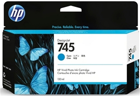 Mực in HP 745 130-ml DesignJet Cyan Ink Cartridge (F9J97A)