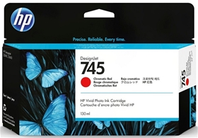 Mực in HP 745 130-ml DesignJet Chromatic Red Ink Cartridge (F9K00A)