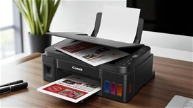 Máy in phun màu Canon PIXMA G3010 dùng mực gì?