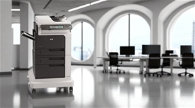 Máy in HP LaserJet Enterprise M4555f MFP (CE503A) dùng mực in gì?