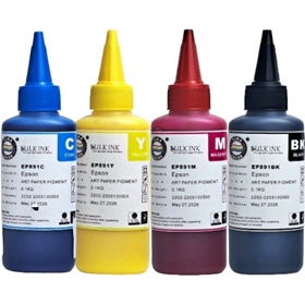 Mực dầu Vinacolor EP891 BK/C/M/Y ink bottle 100ml (1 bộ 4 màu)