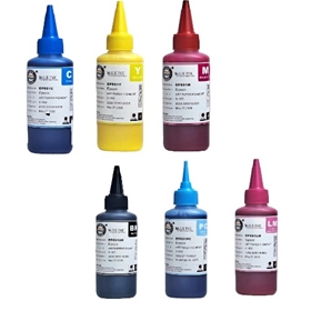 Mực dầu Vinacolor EP891 BK/C/M/Y/LC/LM ink bottle 100ml (1 bộ 6 màu)